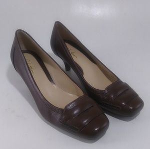 Cole Haan Brown Leather Penny Loafer Pumps 5.5 B
